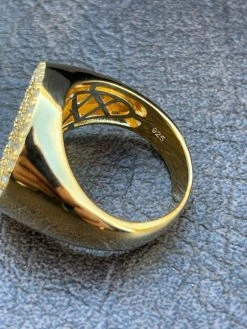 14k Gold & Solid 925 Sterling Silver Iced Weed Marijuana Leaf Ring Flooded Out 25 14k Gold & Solid 925 Sterling Silver Iced Weed Marijuana Leaf Ring Flooded Out -Harlem Bling Shop italiano silver inc 14k gold and solid 925 sterling silver iced weed marijuana leaf ring flooded out 30205.1664387095