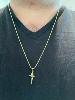 14k Gold Over Real Solid 925 Silver Cross Jesus Piece Crucifix Pendant Necklace 23 14k Gold Over Real Solid 925 Silver Cross Jesus Piece Crucifix Pendant Necklace -Harlem Bling Shop italiano silver inc 14k gold over real solid 925 silver cross jesus piece crucifix pendant necklace 20391.1664394402
