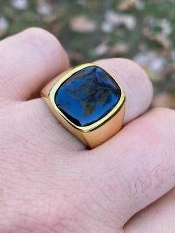 14k Gold Over Real Solid 925 Sterling Silver Black Onyx Stone Mens Signet Ring -Harlem Bling Shop italiano silver inc 14k gold over real solid 925 sterling silver black onyx stone mens signet ring 87172.1664396548