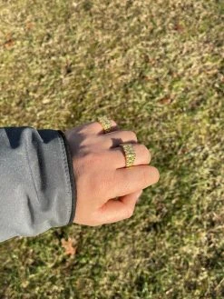 14k Gold Over REAL Solid 925 Sterling Silver Nugget Ring Iced Baguette Diamonds -Harlem Bling Shop italiano silver inc 14k gold over real solid 925 sterling silver nugget ring iced baguette diamonds 67119.1664392367