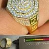 14k Gold Vermeil 925 Hip Hop RING Super Iced Moissanite Pass Diamond Test Pinky 1 14k Gold Vermeil 925 Hip Hop RING Super Iced Moissanite Pass Diamond Test Pinky -Harlem Bling Shop italiano silver inc 14k gold vermeil 925 hip hop ring super iced moissanite pass diamond test pinky 60123.1664397860