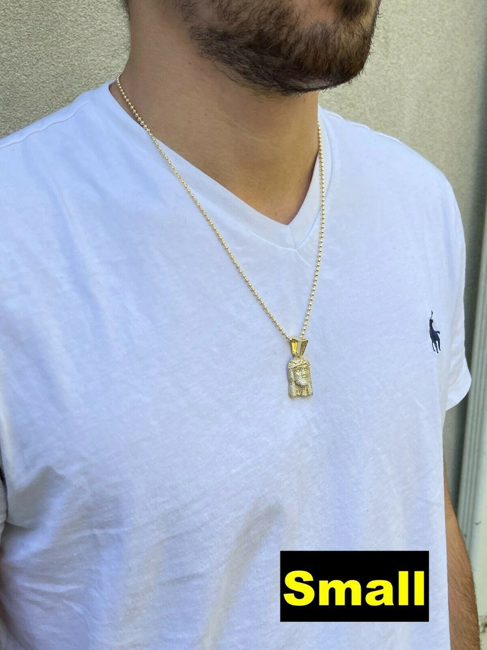 14k Gold Vermeil Fully Iced MOISSANITE Jesus Piece Pendant Pass Diamond Tester 12 14k Gold Vermeil Fully Iced MOISSANITE Jesus Piece Pendant Pass Diamond Tester - Image 10