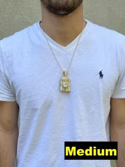 14k Gold Vermeil Fully Iced MOISSANITE Jesus Piece Pendant Pass Diamond Tester 27 14k Gold Vermeil Fully Iced MOISSANITE Jesus Piece Pendant Pass Diamond Tester -Harlem Bling Shop italiano silver inc 14k gold vermeil fully iced moissanite jesus piece pendant pass diamond tester 84456.1664384786