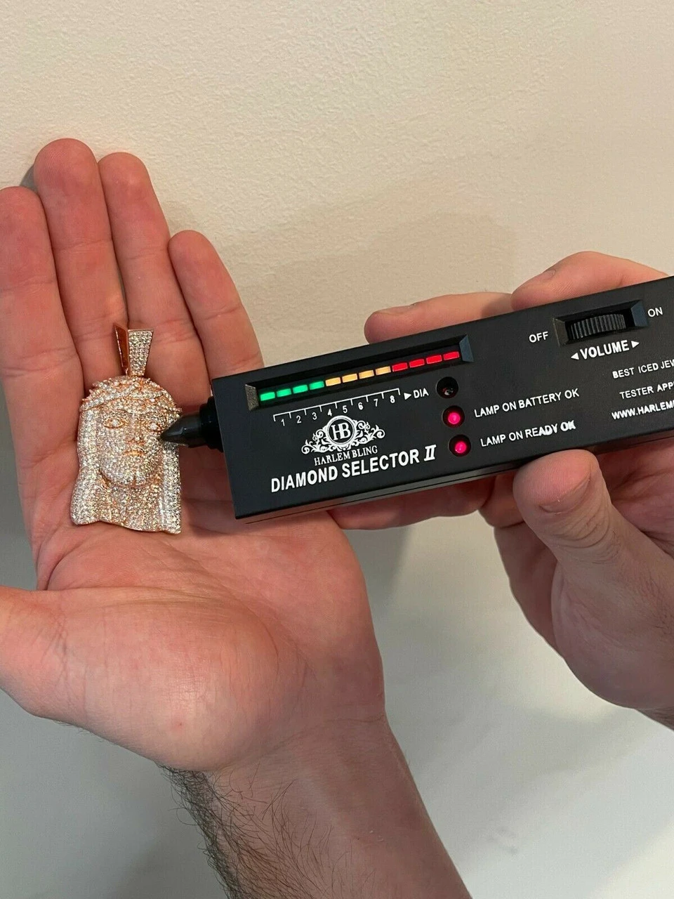 14k Rose Gold Vermeil Fully Iced MOISSANITE Jesus Piece Pendant Diamond Tester ✅ 15 14k Rose Gold Vermeil Fully Iced MOISSANITE Jesus Piece Pendant Diamond Tester ✅ - Image 13