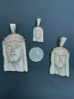 14k Rose Gold Vermeil Fully Iced MOISSANITE Jesus Piece Pendant Diamond Tester ✅ 23 14k Rose Gold Vermeil Fully Iced MOISSANITE Jesus Piece Pendant Diamond Tester ✅ -Harlem Bling Shop italiano silver inc 14k rose gold vermeil fully iced moissanite jesus piece pendant diamond tester 93050.1664400373