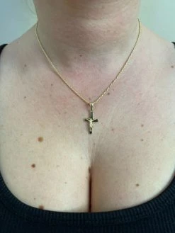 925 Sterling Silver Plain Gold Cross Jesus Crucifix Pendant Necklace Small 1" 19 925 Sterling Silver Plain Gold Cross Jesus Crucifix Pendant Necklace Small 1" -Harlem Bling Shop italiano silver inc 925 sterling silver plain gold cross jesus crucifix pendant necklace small 1 92044.1664373941