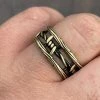 Barbed Wire Real 14k Gold & Solid 925 Sterling Silver Plain Ring Wedding Band -Harlem Bling Shop italiano silver inc barbed wire real 14k gold and solid 925 sterling silver plain ring wedding band 73275.1664391559