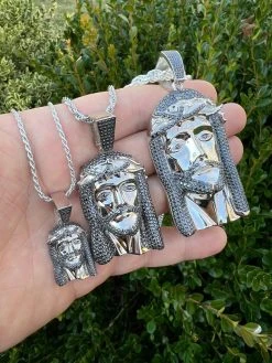 Black MOISSANITE 925 Silver Iced Jesus Piece Pendant Necklace Pass Diamond Test 36 Black MOISSANITE 925 Silver Iced Jesus Piece Pendant Necklace Pass Diamond Test -Harlem Bling Shop italiano silver inc black moissanite 925 silver iced jesus piece pendant necklace pass diamond test 73045.1675274104