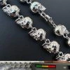 Custom Solid 925 Sterling Silver Skull Death Link Chain Necklace W. Moissanite 1 Custom Solid 925 Sterling Silver Skull Death Link Chain Necklace W. Moissanite -Harlem Bling Shop italiano silver inc custom solid 925 sterling silver skull death link chain necklace w moissanite 02660.1698982806