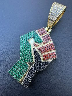 Free Palestine Fist Palestinian 925 Silver Gold Plated Pendant Chain CZ Necklace 24 Free Palestine Fist Palestinian 925 Silver Gold Plated Pendant Chain CZ Necklace -Harlem Bling Shop italiano silver inc free palestine fist palestinian 925 silver gold plated pendant chain cz necklace 13973.1702443233