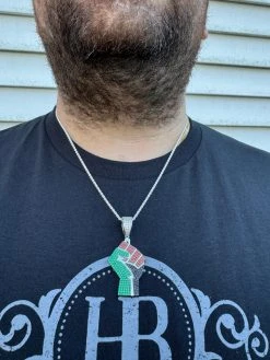 Free Palestine Fist Palestinian 925 Silver Gold Plated Pendant Chain CZ Necklace 36 Free Palestine Fist Palestinian 925 Silver Gold Plated Pendant Chain CZ Necklace -Harlem Bling Shop italiano silver inc free palestine fist palestinian 925 silver gold plated pendant chain cz necklace 47791.1702443337