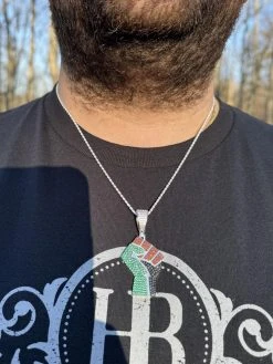 Free Palestine Fist Palestinian 925 Silver Gold Plated Pendant Chain CZ Necklace 23 Free Palestine Fist Palestinian 925 Silver Gold Plated Pendant Chain CZ Necklace -Harlem Bling Shop italiano silver inc free palestine fist palestinian 925 silver gold plated pendant chain cz necklace 96855.1702443329
