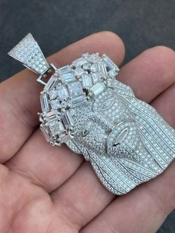 Fully Iced Baguette MOISSANITE Jesus Piece Pendant Pass Diamond Test Out Hip Hop 21 Fully Iced Baguette MOISSANITE Jesus Piece Pendant Pass Diamond Test Out Hip Hop -Harlem Bling Shop italiano silver inc fully iced baguette moissanite jesus piece pendant pass diamond test out hip hop 02431.1664357520