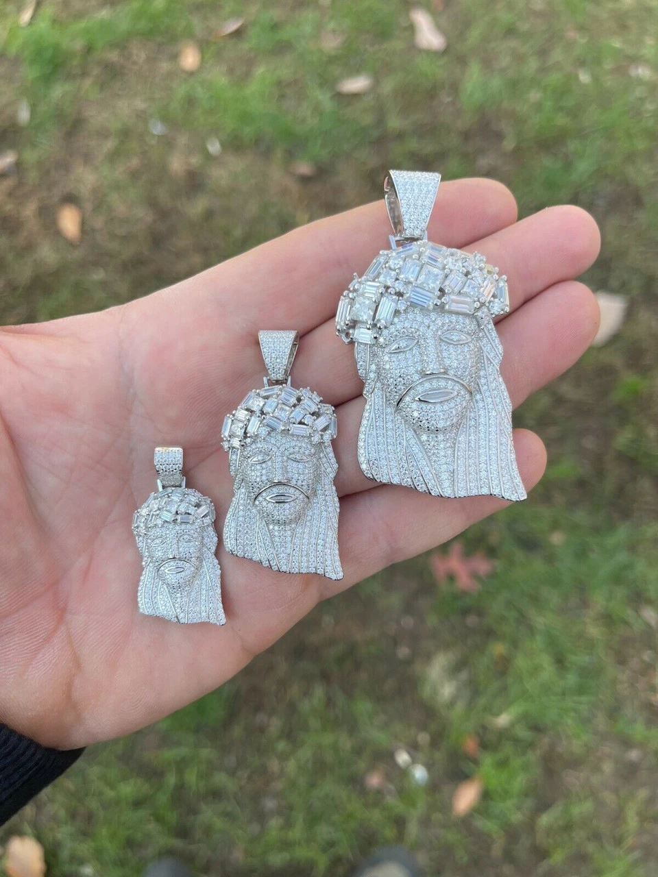 Fully Iced Baguette MOISSANITE Jesus Piece Pendant Pass Diamond Test Out Hip Hop 9 Fully Iced Baguette MOISSANITE Jesus Piece Pendant Pass Diamond Test Out Hip Hop - Image 7