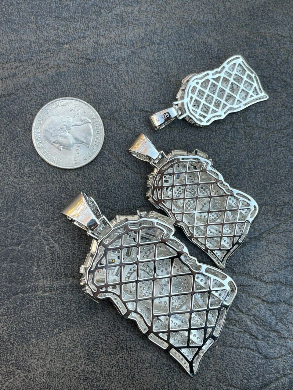 Fully Iced Baguette MOISSANITE Jesus Piece Pendant Pass Diamond Test Out Hip Hop 14 Fully Iced Baguette MOISSANITE Jesus Piece Pendant Pass Diamond Test Out Hip Hop - Image 12