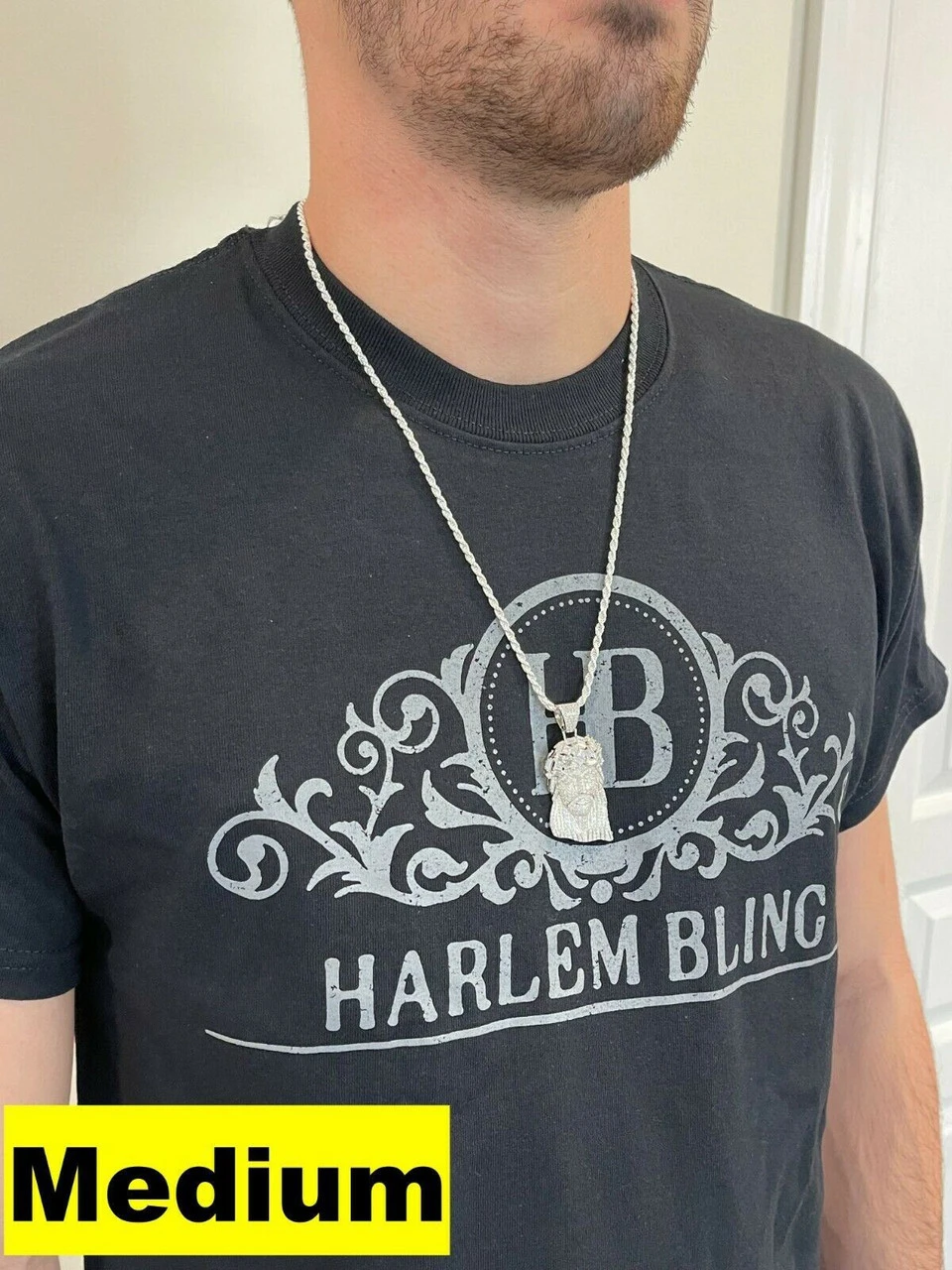 Fully Iced Baguette MOISSANITE Jesus Piece Pendant Pass Diamond Test Out Hip Hop 7 Fully Iced Baguette MOISSANITE Jesus Piece Pendant Pass Diamond Test Out Hip Hop - Image 5