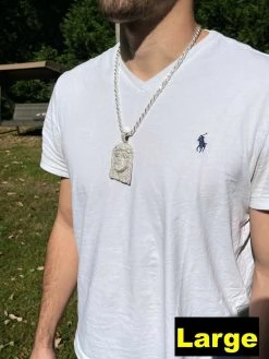 Fully Iced MOISSANITE Jesus Piece Pendant Pass Diamond Tester Hip Hop 925 Silver -Harlem Bling Shop italiano silver inc fully iced moissanite jesus piece pendant pass diamond tester hip hop 925 silver 58453.1664375127