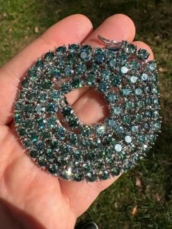 Green Tiffany Blue MOISSANITE 5mm Tennis Chain 925 Silver Iced Necklace Pass Tester 31 Green Tiffany Blue MOISSANITE 5mm Tennis Chain 925 Silver Iced Necklace Pass Tester -Harlem Bling Shop italiano silver inc green tiffany blue moissanite 5mm tennis chain 925 silver iced necklace pass tester 31793.1696645463