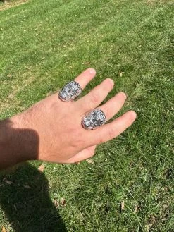 HEAVY Nugget Death Skull Ring Mens Real Solid 925 Silver Real Black MOISSANITE -Harlem Bling Shop italiano silver inc heavy nugget death skull ring mens real solid 925 silver real black moissanite 25353.1695433564