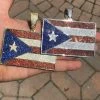 HUGE 2X3" 925 Silver Gold Plated Puerto Rico Flag Pendant BORICUA Rican Chain CZ 2 HUGE 2X3" 925 Silver Gold Plated Puerto Rico Flag Pendant BORICUA Rican Chain CZ -Harlem Bling Shop italiano silver inc huge 2x3 925 silver gold plated puerto rico flag pendant boricua rican chain cz 32557.1699328862