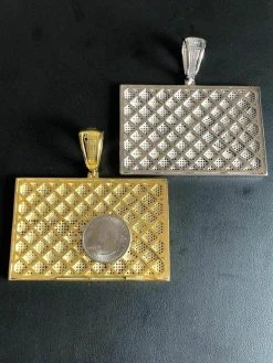 HUGE 2X3" 925 Silver Gold Plated Puerto Rico Flag Pendant BORICUA Rican Chain CZ 21 HUGE 2X3" 925 Silver Gold Plated Puerto Rico Flag Pendant BORICUA Rican Chain CZ -Harlem Bling Shop italiano silver inc huge 2x3 925 silver gold plated puerto rico flag pendant boricua rican chain cz 61234.1699328852