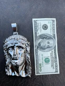 HUGE 6" 310 Gram Real 925 Silver Hip Hop Mens Jesus Piece Pendant Necklace Iced 16 HUGE 6" 310 Gram Real 925 Silver Hip Hop Mens Jesus Piece Pendant Necklace Iced -Harlem Bling Shop italiano silver inc huge 6 310 gram real 925 silver hip hop mens jesus piece pendant necklace iced 23359.1664355812