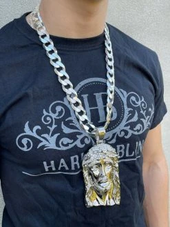 HUGE 6" 310 Gram Real 925 Silver Hip Hop Mens Jesus Piece Pendant Necklace Iced 25 HUGE 6" 310 Gram Real 925 Silver Hip Hop Mens Jesus Piece Pendant Necklace Iced -Harlem Bling Shop italiano silver inc huge 6 310 gram real 925 silver hip hop mens jesus piece pendant necklace iced 61277.1664361040