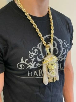 HUGE 6" 450 Gram 14k Gold Real 925 Silver Mens Iced Jesus Piece Pendant Necklace 18 HUGE 6" 450 Gram 14k Gold Real 925 Silver Mens Iced Jesus Piece Pendant Necklace -Harlem Bling Shop italiano silver inc huge 6 450 gram 14k gold real 925 silver mens iced jesus piece pendant necklace 60247.1664362840