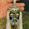 HUGE 6" 450 Gram 14k Gold Real 925 Silver Mens Iced Jesus Piece Pendant Necklace 1 HUGE 6" 450 Gram 14k Gold Real 925 Silver Mens Iced Jesus Piece Pendant Necklace -Harlem Bling Shop italiano silver inc huge 6 450 gram 14k gold real 925 silver mens iced jesus piece pendant necklace 62014.1664360291