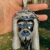 HUGE 6" 450 Gram Real 925 Sterling Silver Mens Iced Jesus Piece Pendant Necklace 2 HUGE 6" 450 Gram Real 925 Sterling Silver Mens Iced Jesus Piece Pendant Necklace -Harlem Bling Shop italiano silver inc huge 6 450 gram real 925 sterling silver mens iced jesus piece pendant necklace 90234.1664357286