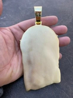 HUGE 6" Iced MOISSANITE 14k Gold & 925 Silver Mens Jesus Piece Pendant Necklace 18 HUGE 6" Iced MOISSANITE 14k Gold & 925 Silver Mens Jesus Piece Pendant Necklace -Harlem Bling Shop italiano silver inc huge 6 iced moissanite 14k gold and 925 silver mens jesus piece pendant necklace 23271.1664357193