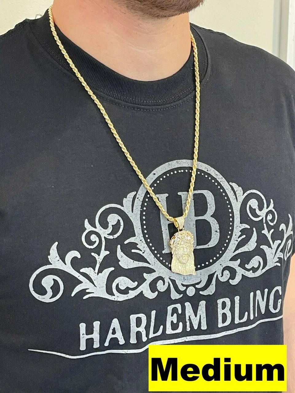 Iced Baguette MOISSANITE Gold Jesus Piece Pendant Pass Diamond Test Out Hip Hop 10 Iced Baguette MOISSANITE Gold Jesus Piece Pendant Pass Diamond Test Out Hip Hop - Image 8