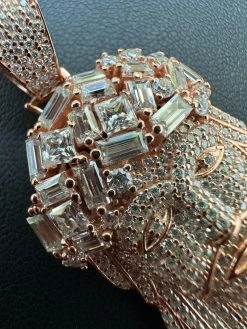 Iced Baguette MOISSANITE Rose Gold Plated Jesus Piece Pendant Pass Test Hip Hop 25 Iced Baguette MOISSANITE Rose Gold Plated Jesus Piece Pendant Pass Test Hip Hop -Harlem Bling Shop italiano silver inc iced baguette moissanite rose gold plated jesus piece pendant pass test hip hop 23872.1691109046