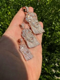 Iced Baguette MOISSANITE Rose Gold Plated Jesus Piece Pendant Pass Test Hip Hop 24 Iced Baguette MOISSANITE Rose Gold Plated Jesus Piece Pendant Pass Test Hip Hop -Harlem Bling Shop italiano silver inc iced baguette moissanite rose gold plated jesus piece pendant pass test hip hop 39766.1691108884