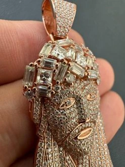 Iced Baguette MOISSANITE Rose Gold Plated Jesus Piece Pendant Pass Test Hip Hop 38 Iced Baguette MOISSANITE Rose Gold Plated Jesus Piece Pendant Pass Test Hip Hop -Harlem Bling Shop italiano silver inc iced baguette moissanite rose gold plated jesus piece pendant pass test hip hop 74513.1691108936