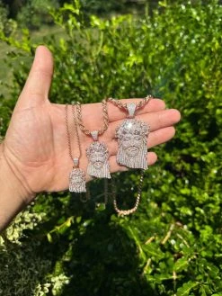 Iced Baguette MOISSANITE Rose Gold Plated Jesus Piece Pendant Pass Test Hip Hop 36 Iced Baguette MOISSANITE Rose Gold Plated Jesus Piece Pendant Pass Test Hip Hop -Harlem Bling Shop italiano silver inc iced baguette moissanite rose gold plated jesus piece pendant pass test hip hop 93772.1691109066