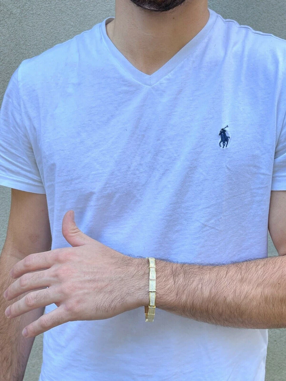 Iced MOISSANITE Men Hip Hop Custom Bracelet Real 14k Gold Vermeil Diamond Test ✅ 6 Iced MOISSANITE Men Hip Hop Custom Bracelet Real 14k Gold Vermeil Diamond Test ✅ - Image 4