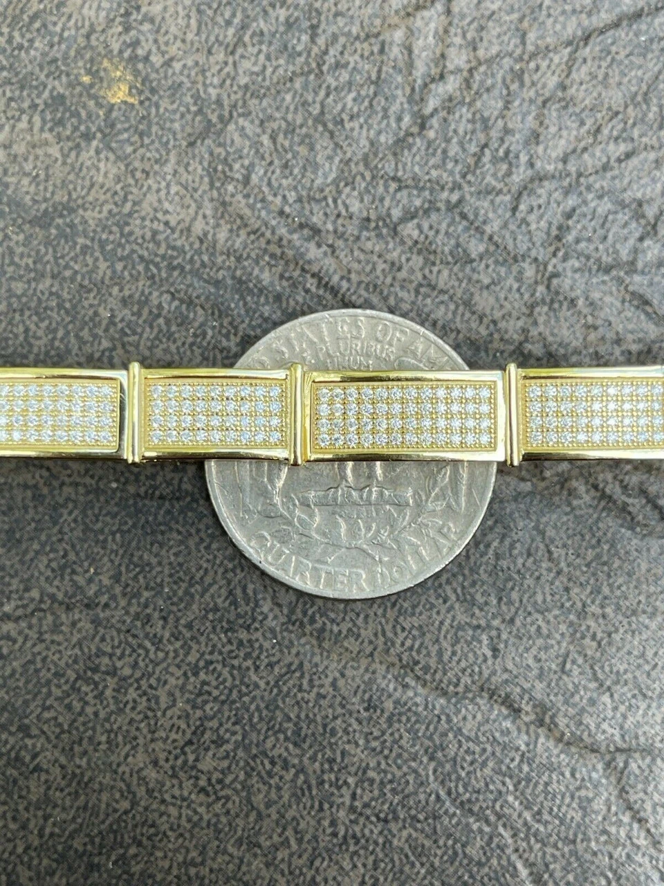 Iced MOISSANITE Men Hip Hop Custom Bracelet Real 14k Gold Vermeil Diamond Test ✅ 13 Iced MOISSANITE Men Hip Hop Custom Bracelet Real 14k Gold Vermeil Diamond Test ✅ - Image 11