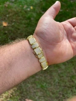 Iced MOISSANITE Mens Custom Bracelet Real 14k Gold Vermeil Silver Diamond Test ✅ 22 Iced MOISSANITE Mens Custom Bracelet Real 14k Gold Vermeil Silver Diamond Test ✅ -Harlem Bling Shop italiano silver inc iced moissanite mens custom bracelet real 14k gold vermeil silver diamond test 36676.1664381288