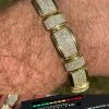 Iced MOISSANITE Mens Custom Bracelet Real 14k Gold Vermeil Silver Diamond Test ✅ -Harlem Bling Shop italiano silver inc iced moissanite mens custom bracelet real 14k gold vermeil silver diamond test 65027.1664391237