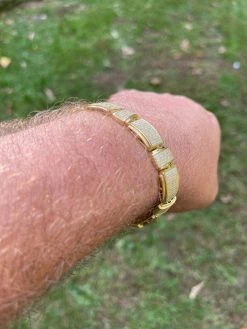 Iced MOISSANITE Mens Custom Bracelet Real 14k Gold Vermeil Silver Diamond Test ✅ 23 Iced MOISSANITE Mens Custom Bracelet Real 14k Gold Vermeil Silver Diamond Test ✅ -Harlem Bling Shop italiano silver inc iced moissanite mens custom bracelet real 14k gold vermeil silver diamond test 74006.1664395412