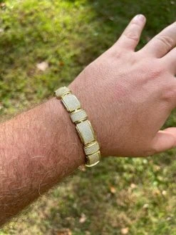 Iced MOISSANITE Mens Custom Bracelet Real 14k Gold Vermeil Silver Diamond Test ✅ 21 Iced MOISSANITE Mens Custom Bracelet Real 14k Gold Vermeil Silver Diamond Test ✅ -Harlem Bling Shop italiano silver inc iced moissanite mens custom bracelet real 14k gold vermeil silver diamond test 75020.1664393145
