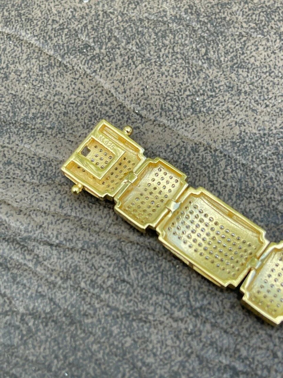 Iced MOISSANITE Mens Custom Bracelet Real 14k Gold Vermeil Silver Diamond Test ✅ 14 Iced MOISSANITE Mens Custom Bracelet Real 14k Gold Vermeil Silver Diamond Test ✅ - Image 12