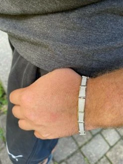 Iced MOISSANITE Men's Hip Hop 8mm Custom Bracelet Real 925 Silver Diamond Test ✅ -Harlem Bling Shop italiano silver inc iced moissanite mens hip hop 8mm custom bracelet real 925 silver diamond test 28562.1664375828