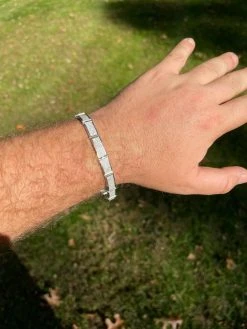 Iced MOISSANITE Men's Hip Hop 8mm Custom Bracelet Real 925 Silver Diamond Test ✅ -Harlem Bling Shop italiano silver inc iced moissanite mens hip hop 8mm custom bracelet real 925 silver diamond test 38310.1664388217