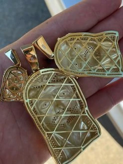 Jesus Piece Pendant Iced Necklace MOISSANITE Pass Diamond Tester! Gold Over 925 25 Jesus Piece Pendant Iced Necklace MOISSANITE Pass Diamond Tester! Gold Over 925 -Harlem Bling Shop italiano silver inc jesus piece pendant iced necklace moissanite pass diamond tester gold over 925 77308.1664373937