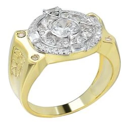 Men's 14k Gold & Real 925 Sterling Silver Iced Diamond Solitaire Pinky Ring -Harlem Bling Shop italiano silver inc mens 14k gold and real 925 sterling silver iced diamond solitaire pinky ring 62168.1664397970
