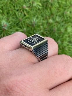 Mens 14k Gold & Real Solid 925 Silver All Seeing Eye Of Providence Masonic Ring -Harlem Bling Shop italiano silver inc mens 14k gold and real solid 925 silver all seeing eye of providence masonic ring 88295.1664377918