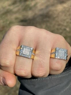 Mens 14k Gold & Real Solid 925 Silver Diamond RING Size 6 7 8 9 10 11 12 Pinky 16 Mens 14k Gold & Real Solid 925 Silver Diamond RING Size 6 7 8 9 10 11 12 Pinky -Harlem Bling Shop italiano silver inc mens 14k gold and real solid 925 silver diamond ring size 6 7 8 9 10 11 12 pinky 52168.1664383602