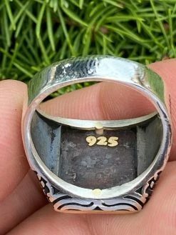 Mens 14k Gold & Real Solid 925 Sterling Silver Albanian Double Headed Eagle Ring -Harlem Bling Shop italiano silver inc mens 14k gold and real solid 925 sterling silver albanian double headed eagle ring 72025.1664395405